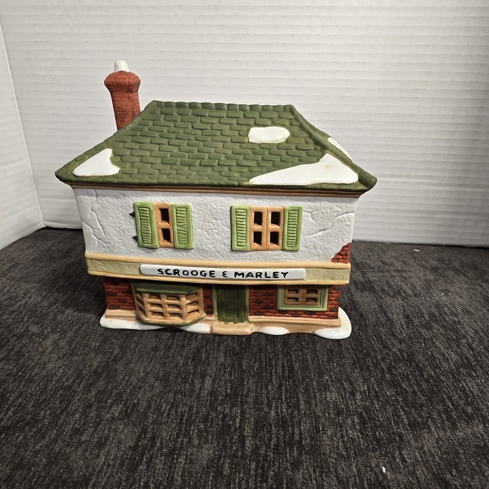 Dept 56 Dickens Village Scrooge & Marley Counting House #6500-5 1986